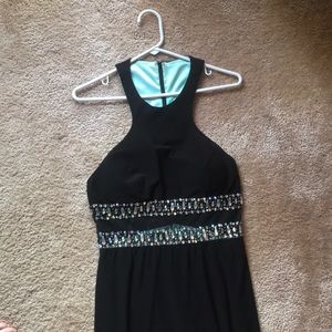 Black Halter Prom Dress